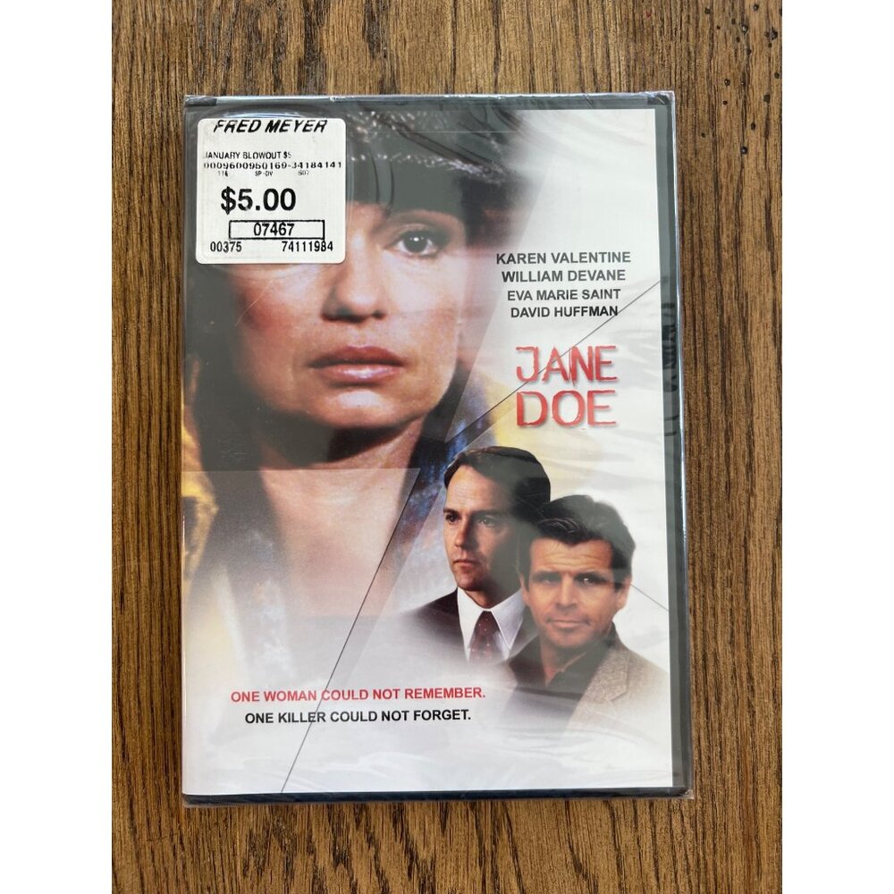 Jane Doe DVD Karen Valentine William Devane Mystery Thriller Movie New Sealed